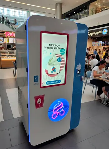 Brand New Automated Soft Serve Ice Cream Vending Machine